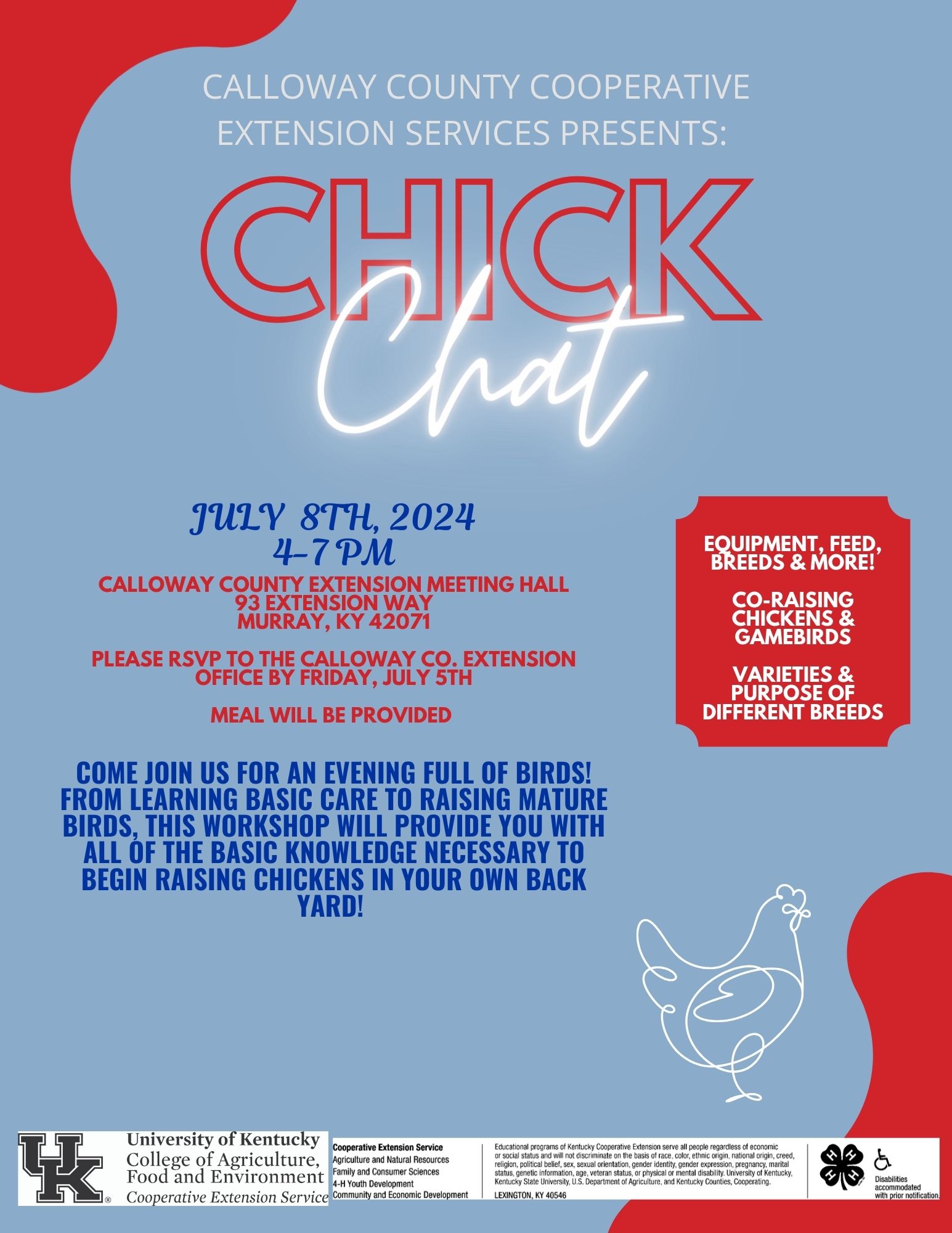 Chick Chat Informational Flyer